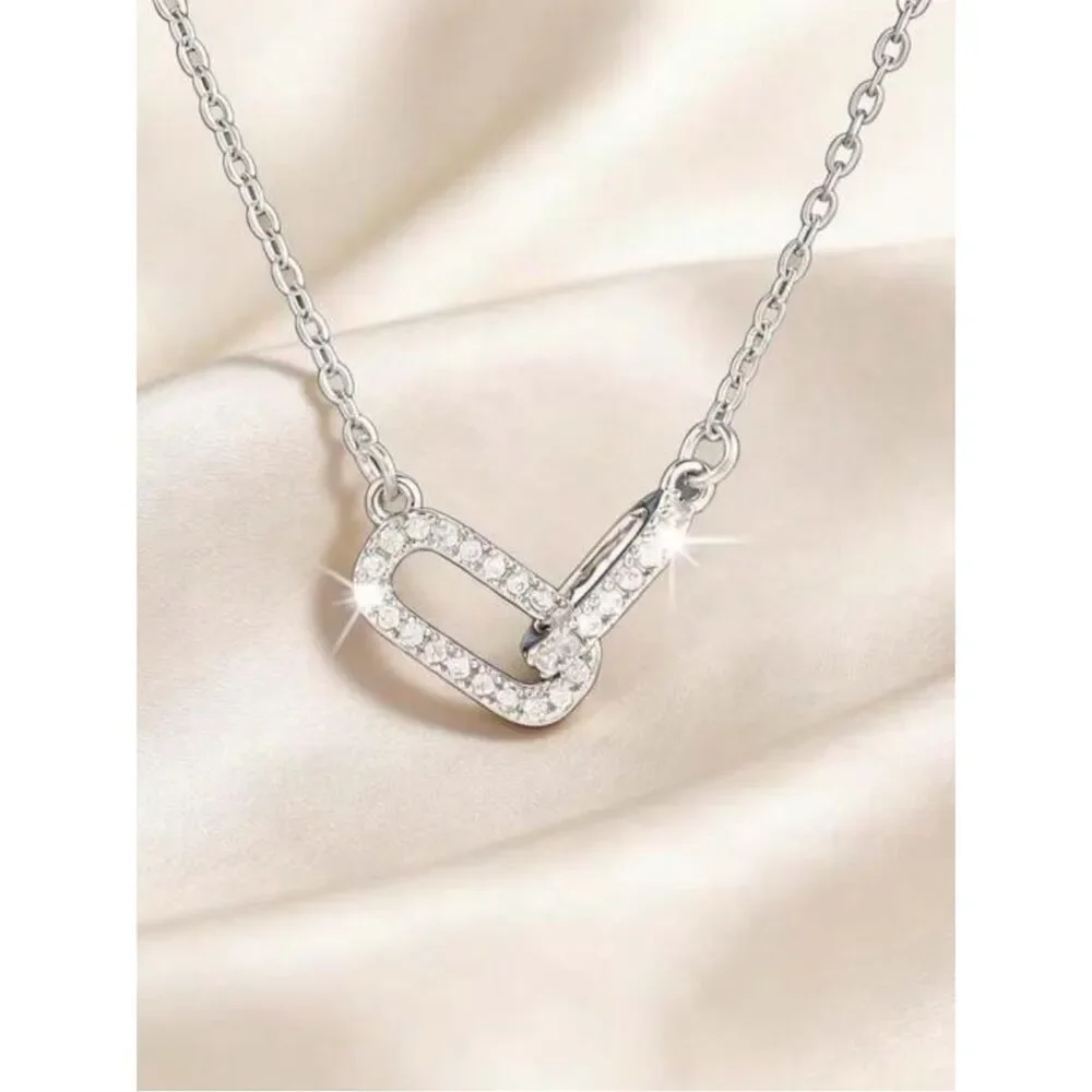 Delicate silver Necklace R793 - Picture 2 of 2